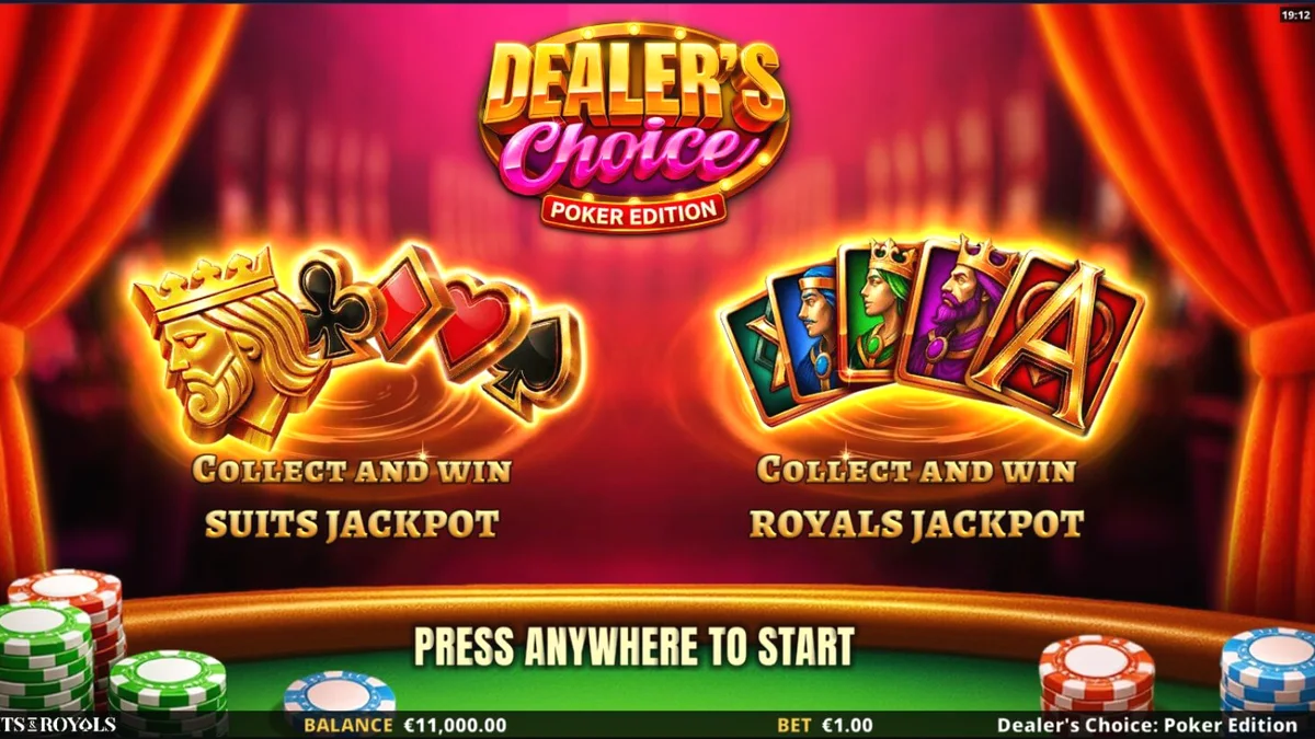 Dealer’s Choice: Poker Edition slot gameplay interface