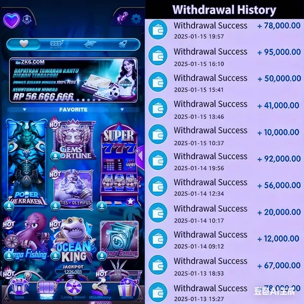 ZK6 Bonus Member Baru 100%